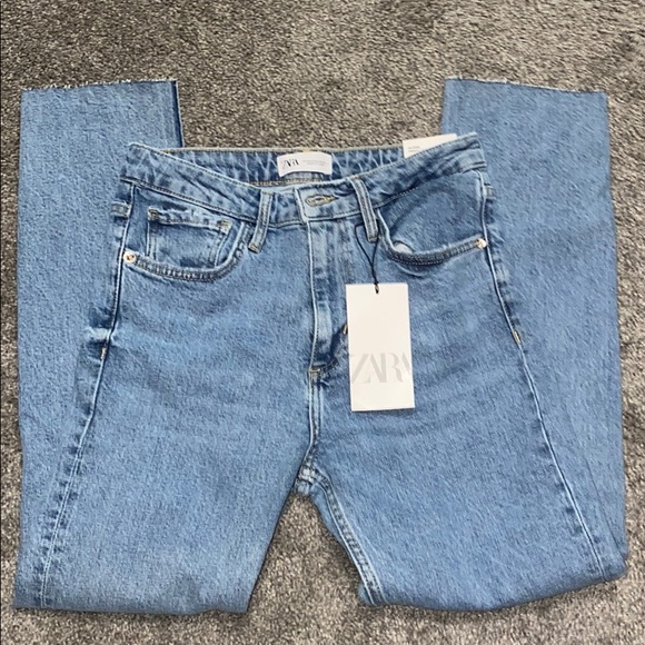 zara slim mom jeans